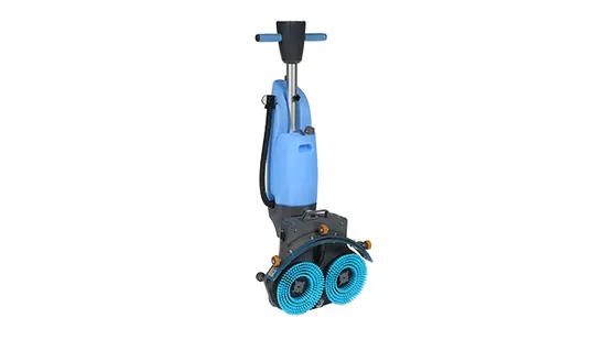 Automatic18inch Dual Brush Floor Tile Cleaning Machine Mini Floor Scrubber for Hotel Office